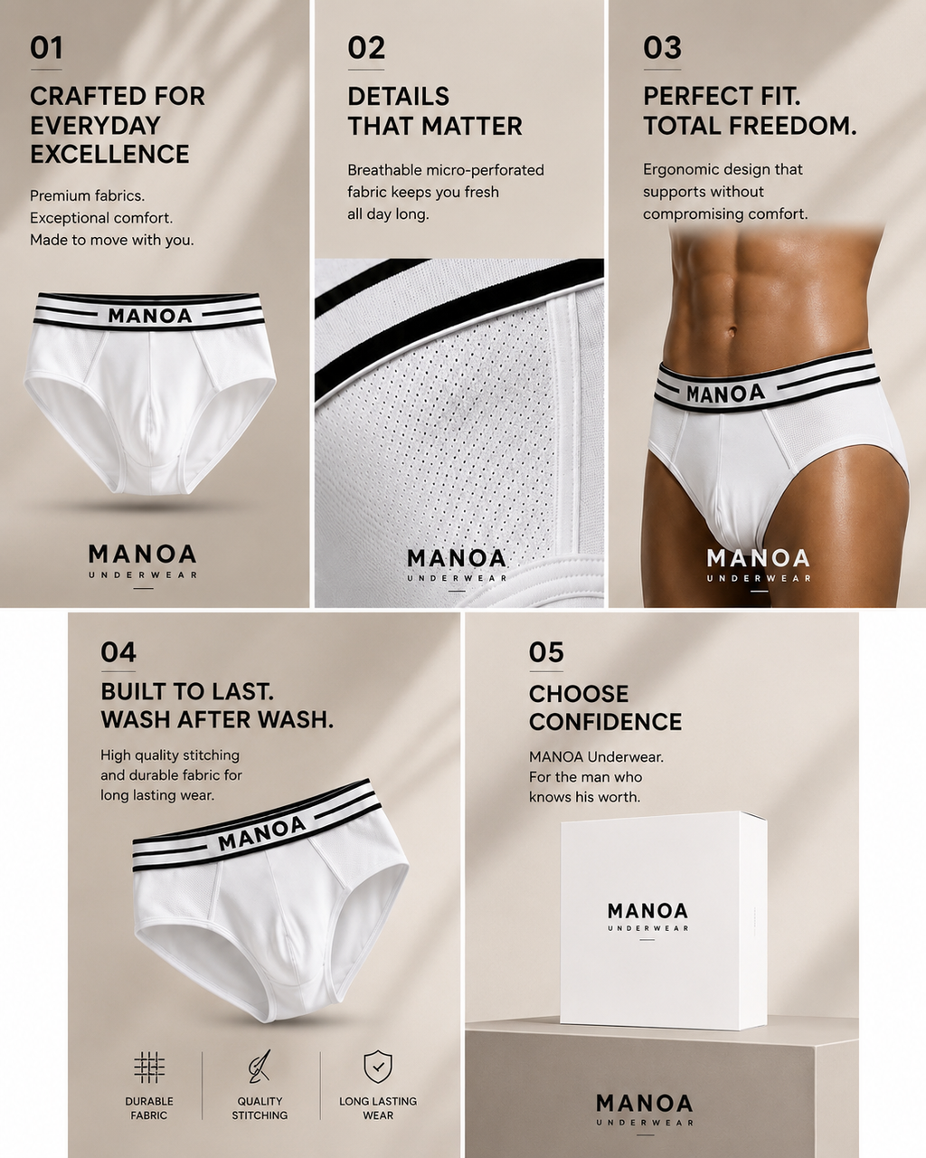 The Manoa Underwear collection